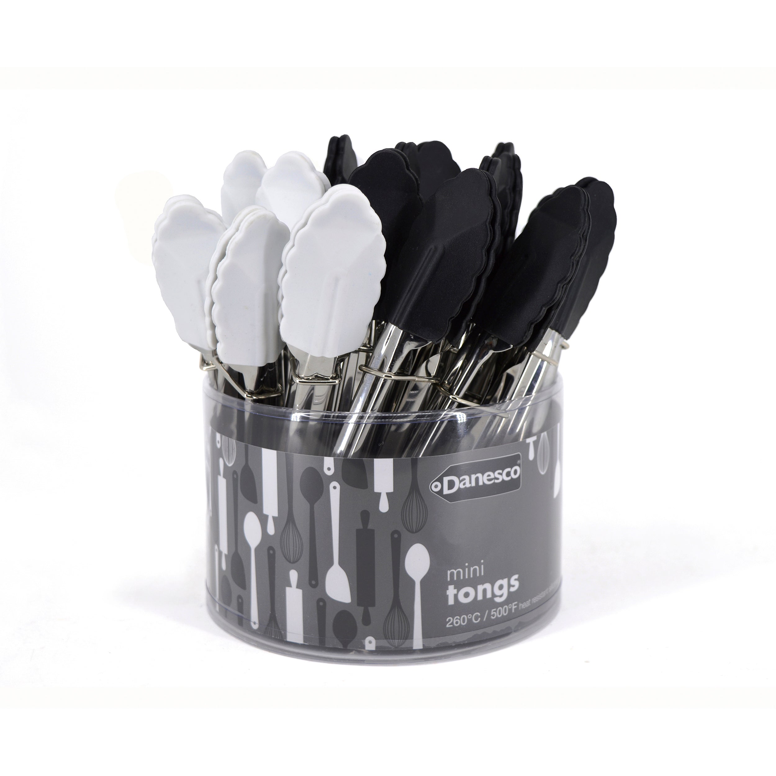 Mini pince en silicone - Noir ou blanc