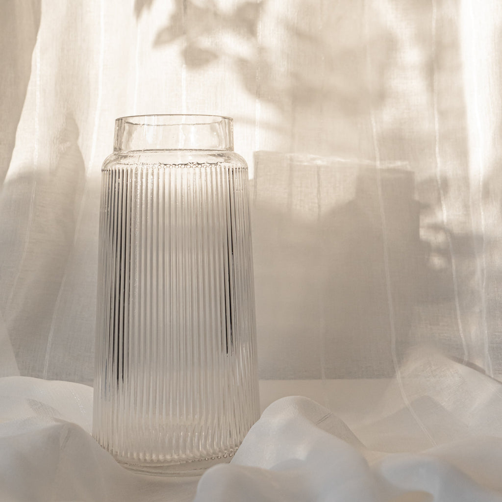 Vase strié fin 10" - Stockholm