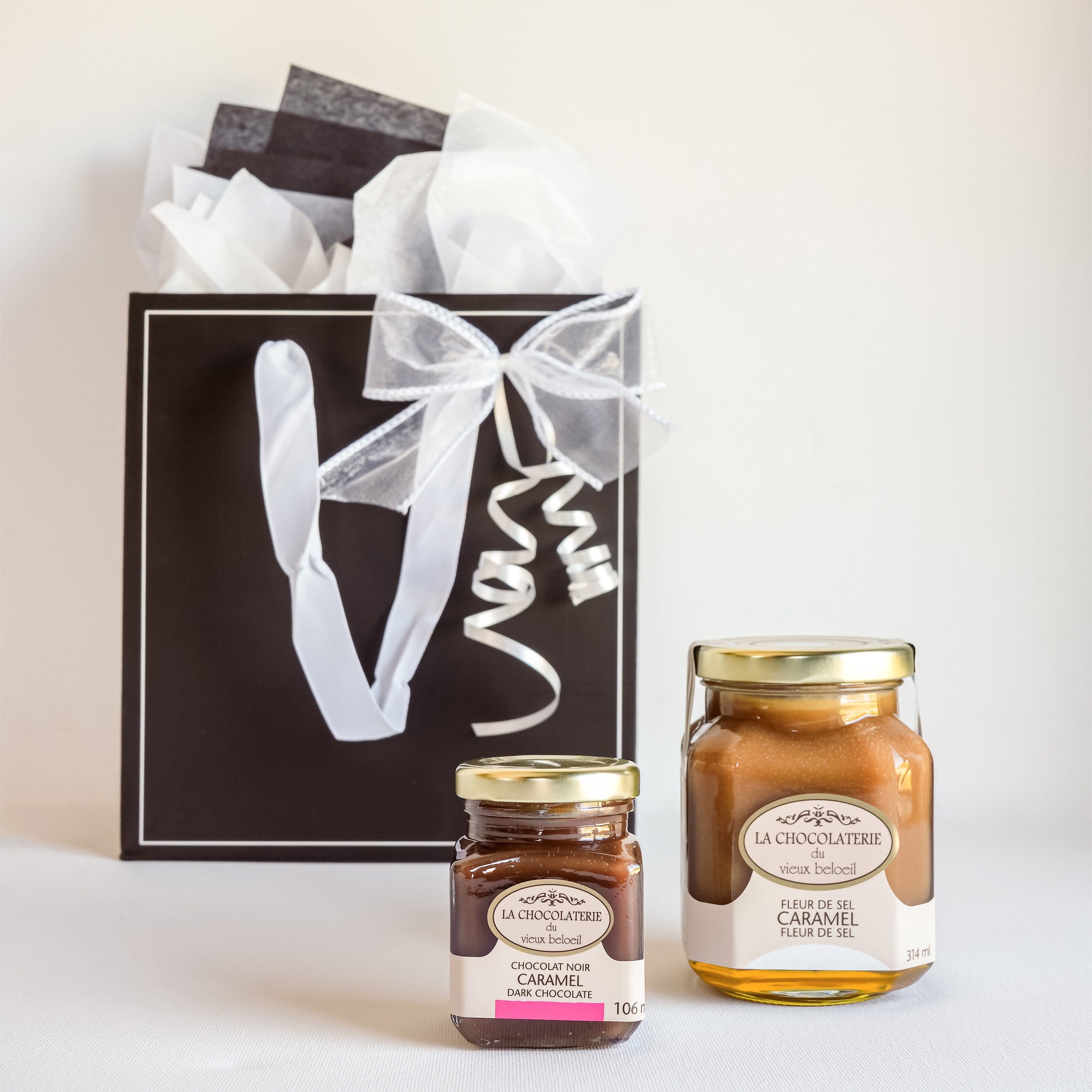 Duo caramels - Fleur de sel & chocolat noir