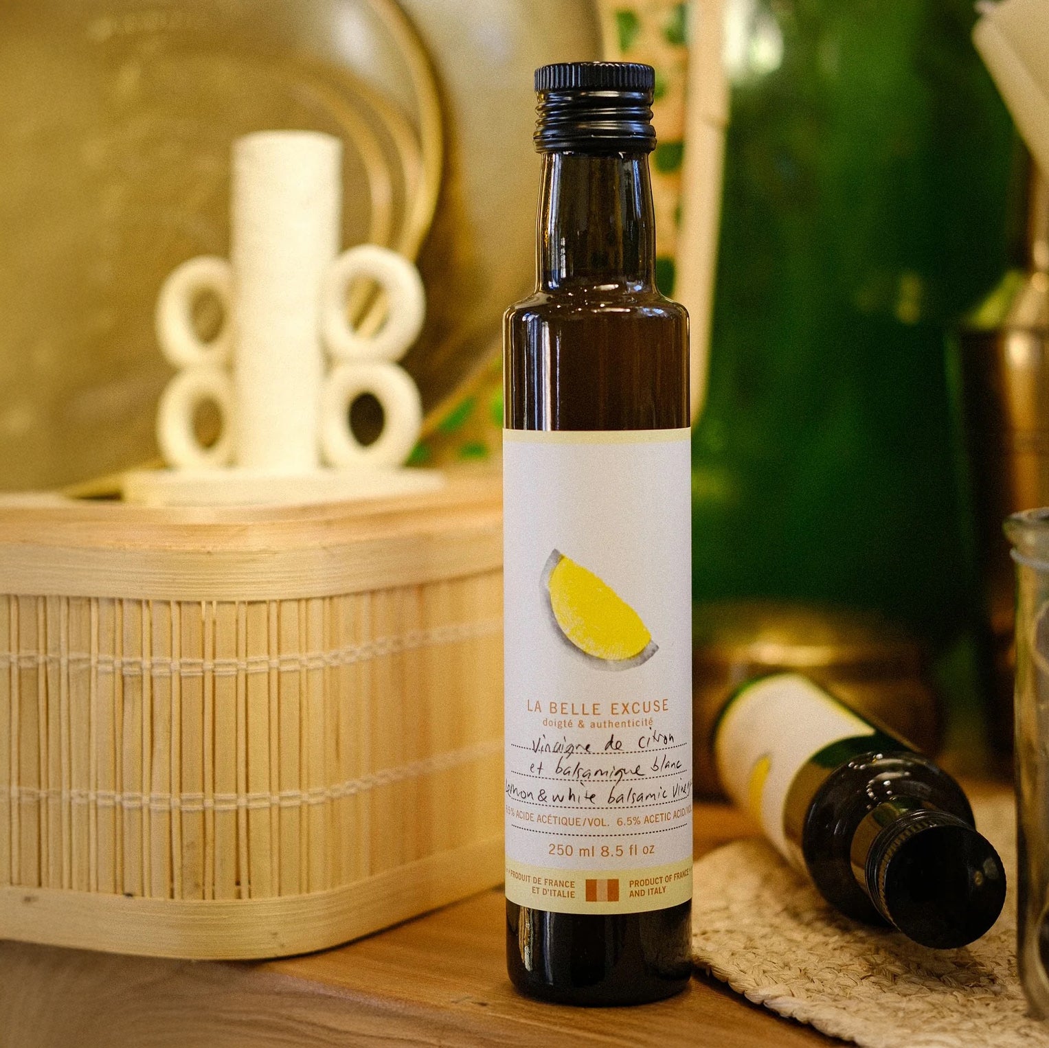 Vinaigre de citrons et balsamique blanc