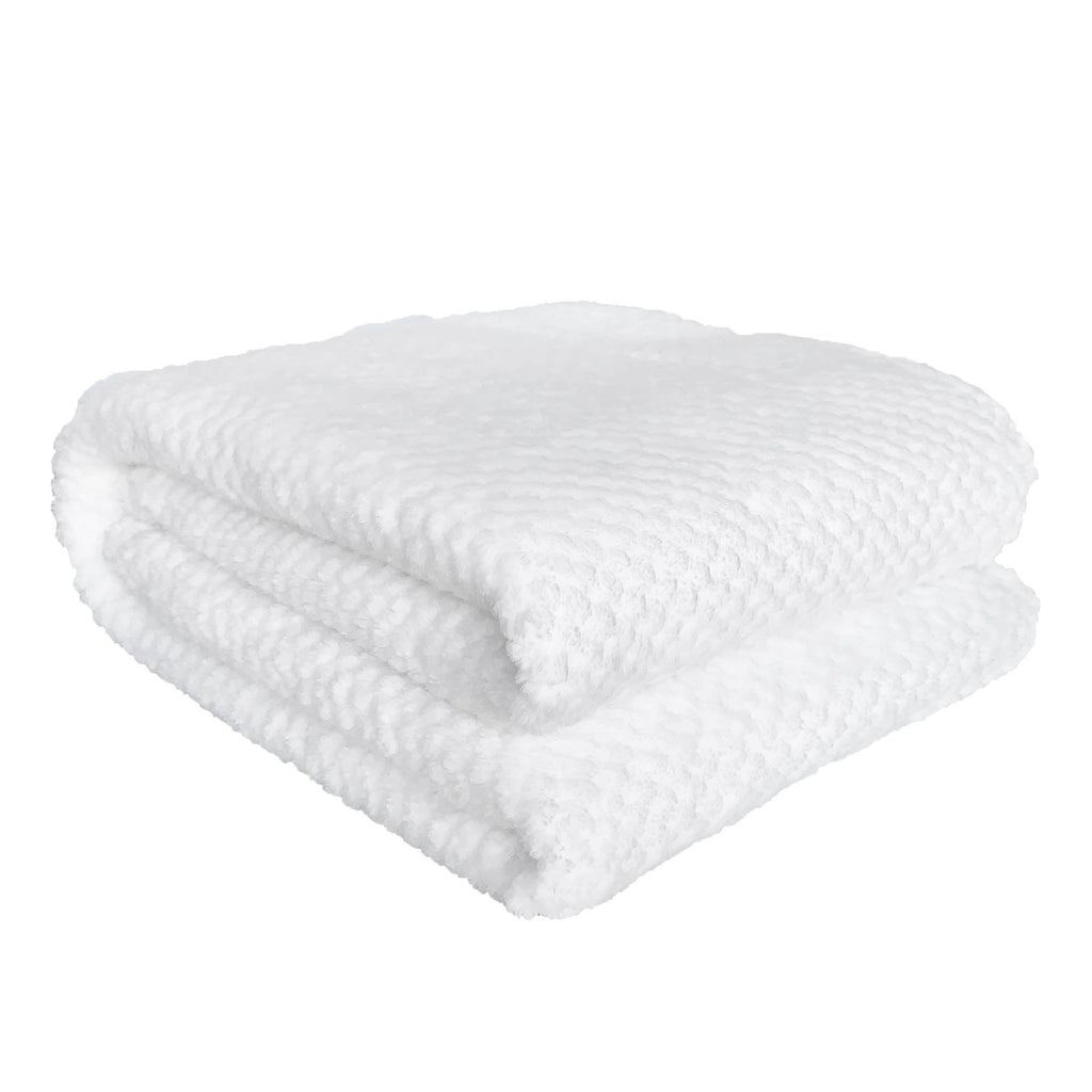 Jeté Kozy texturé - Blanc