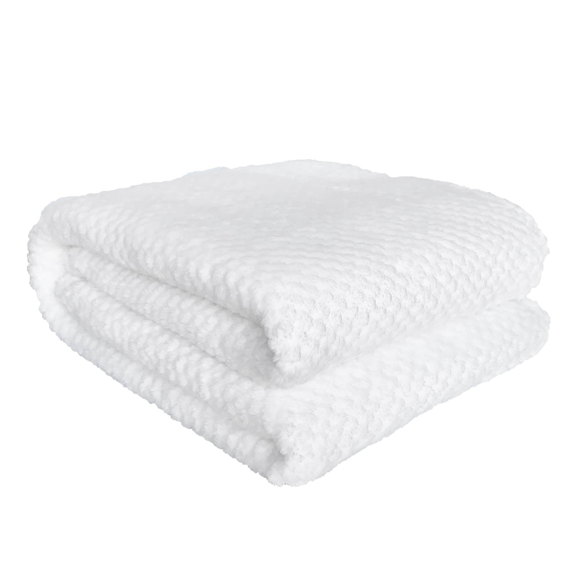 Jeté Kozy texturé - Blanc
