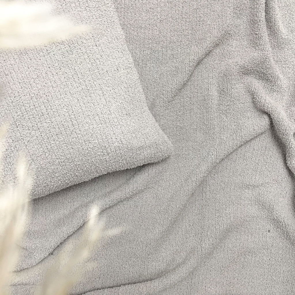 Jeté tricot deluxe - Gris