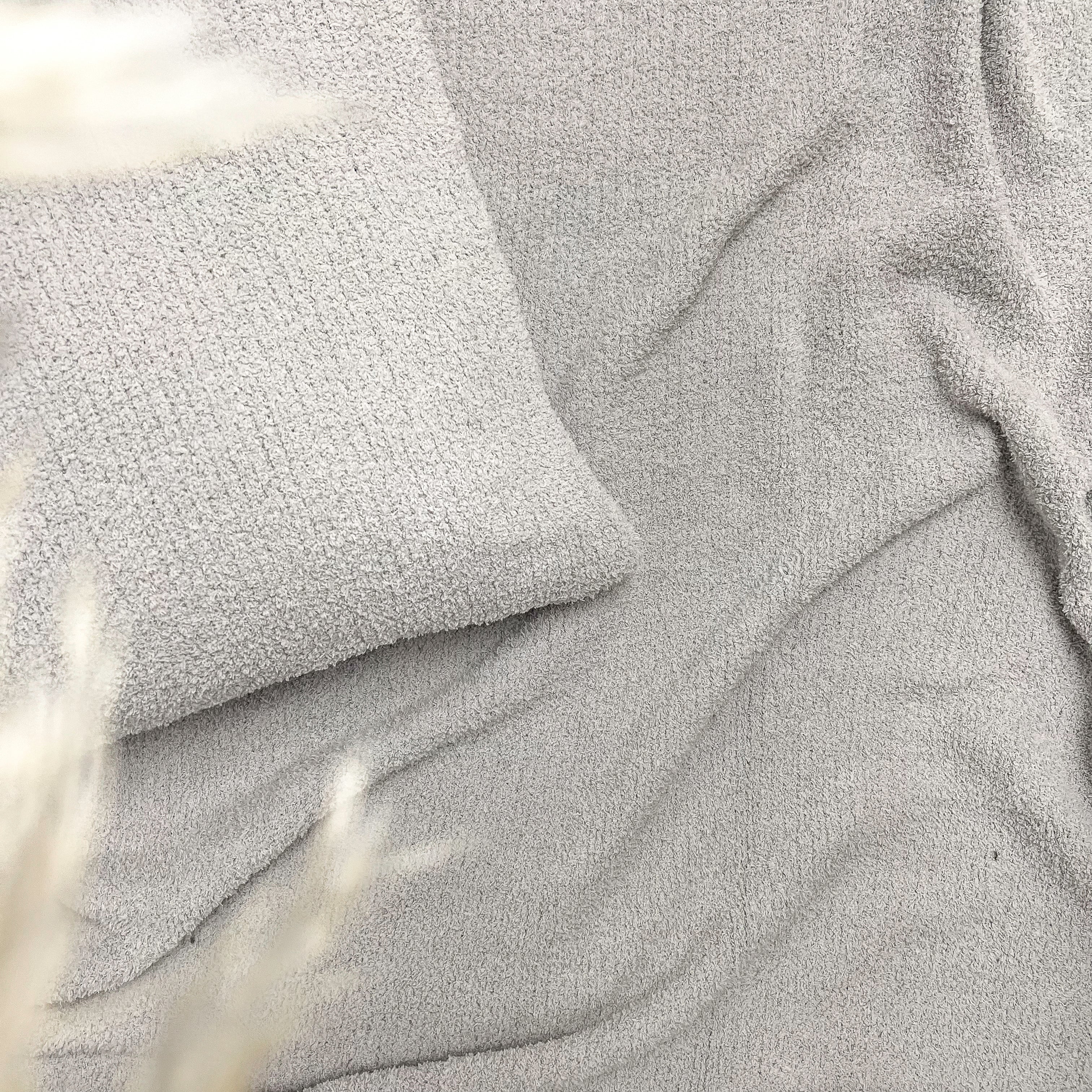 Jeté tricot deluxe - Gris