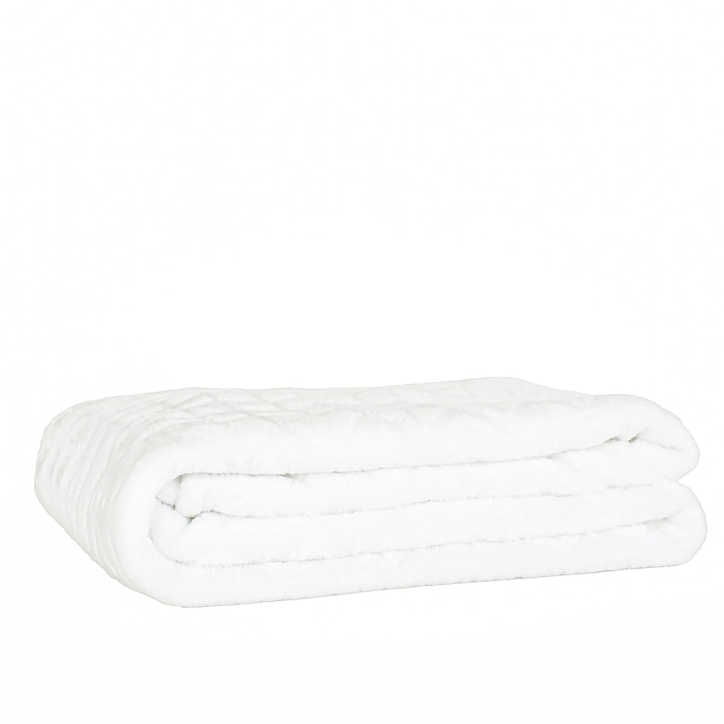 Jeté en peluche - Blanc