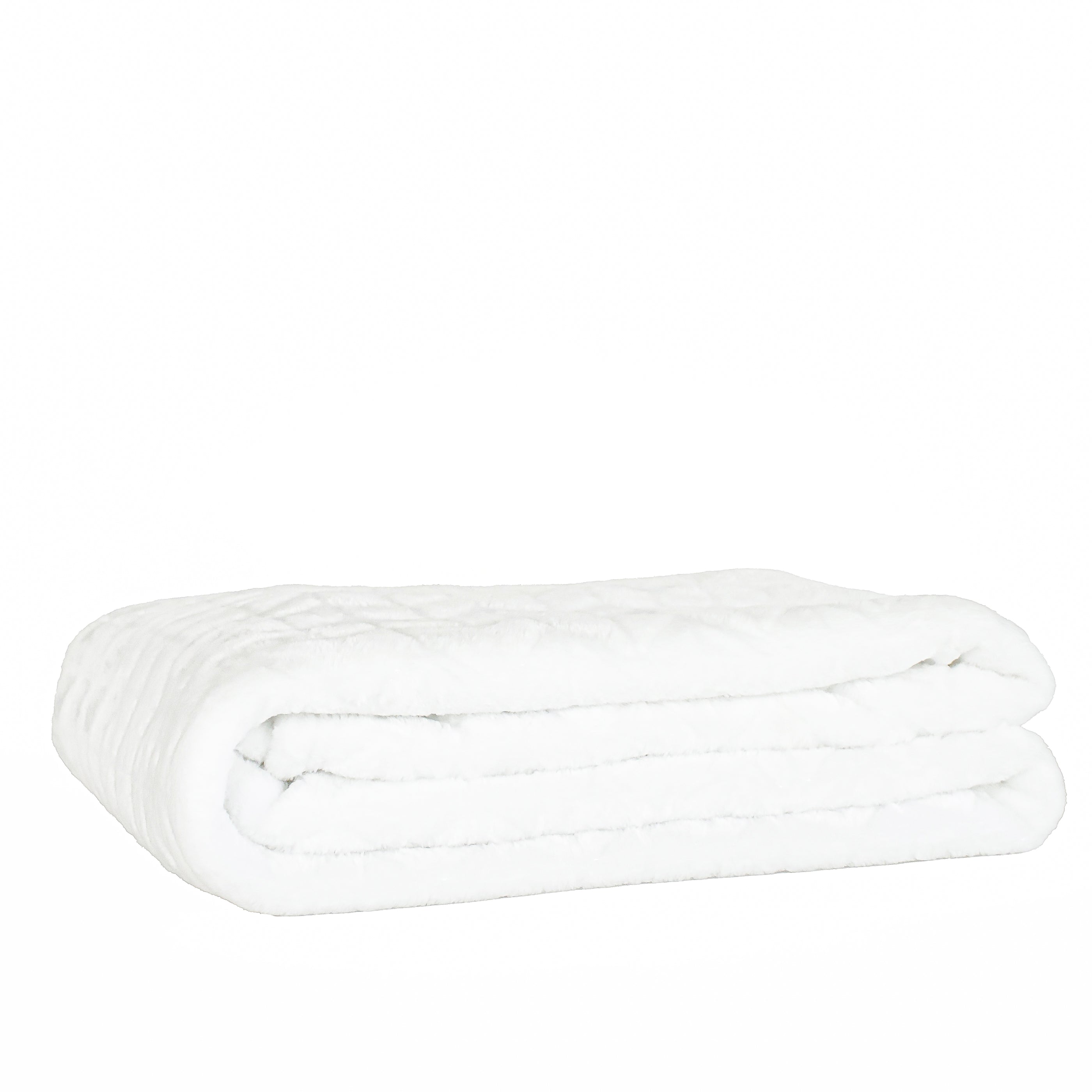 Jeté en peluche - Blanc