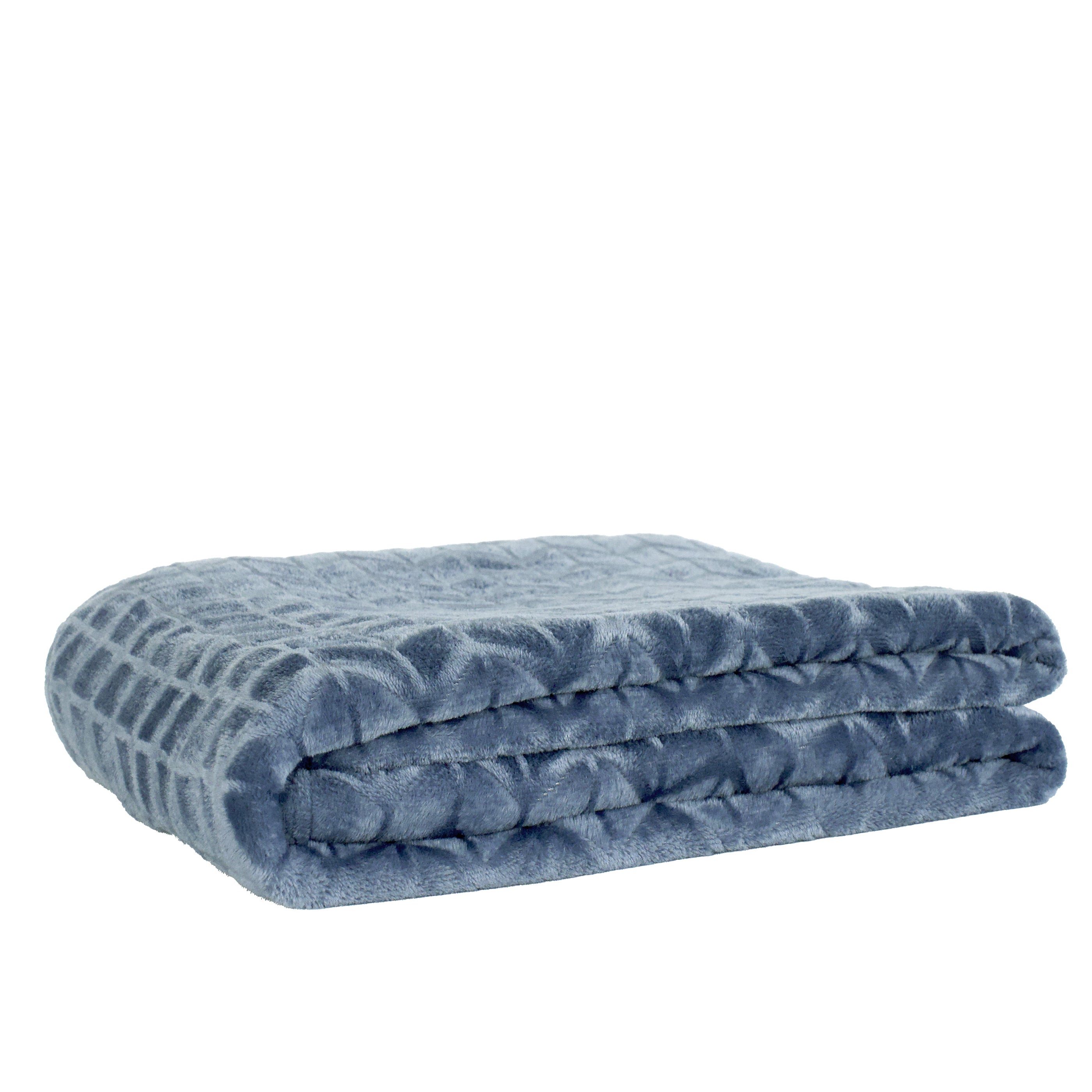 Jeté en peluche - Bleu