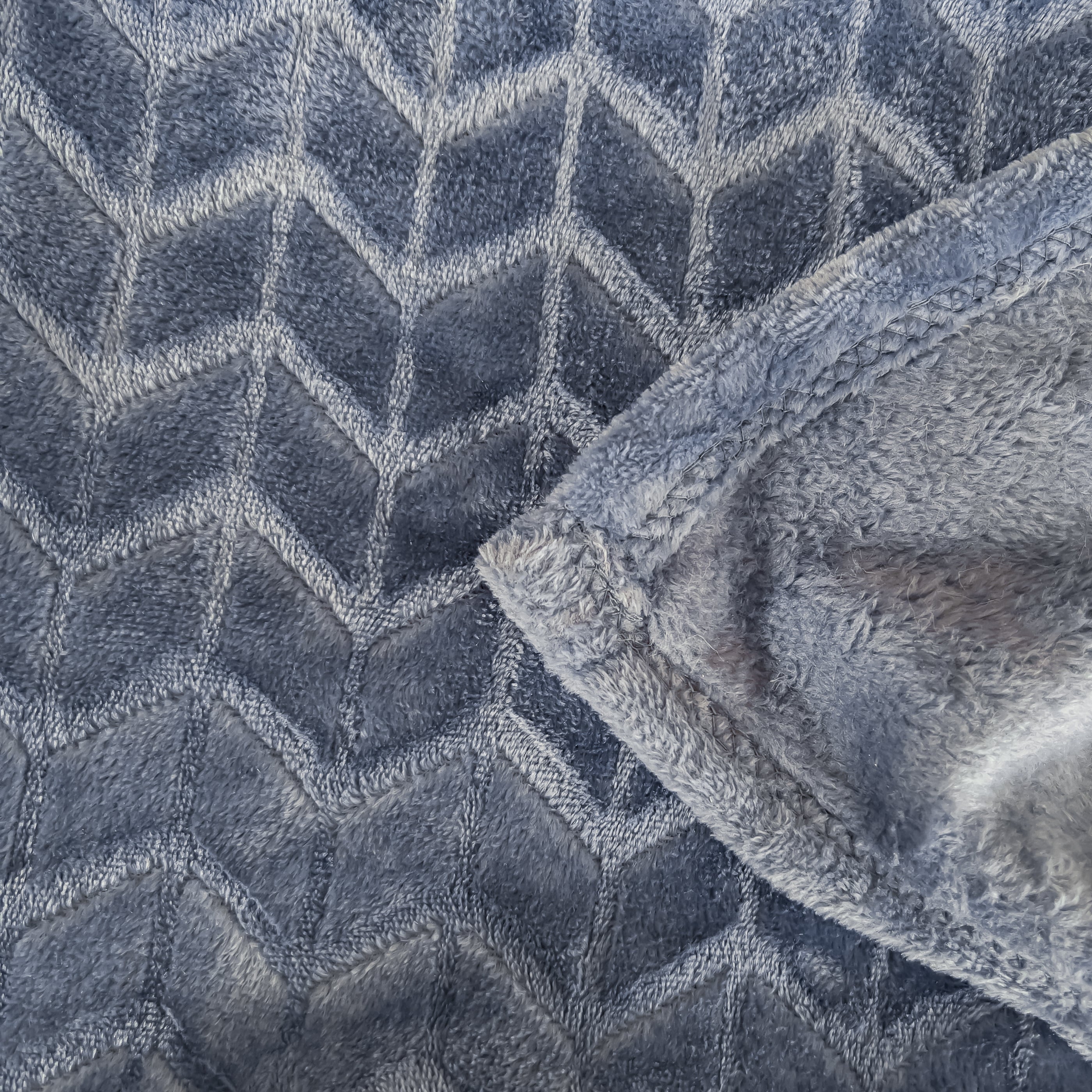 Jeté en peluche - Bleu