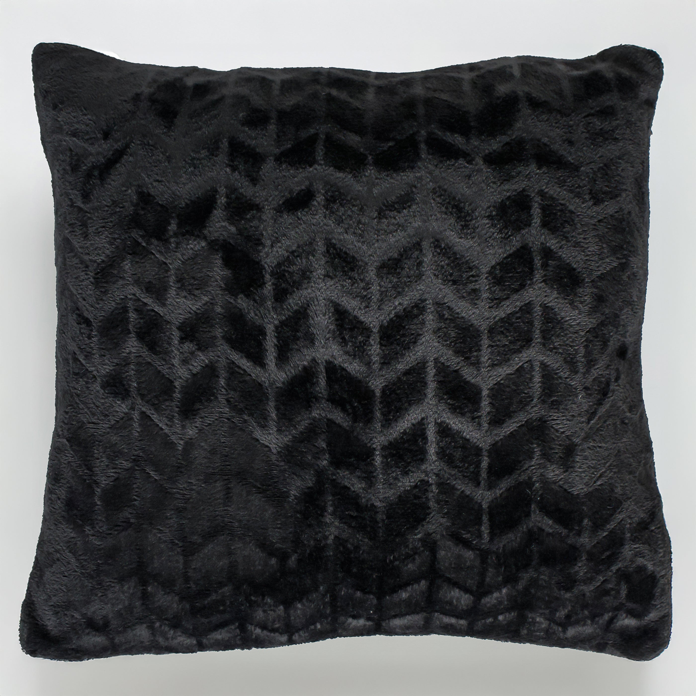 Coussin en peluche - Noir