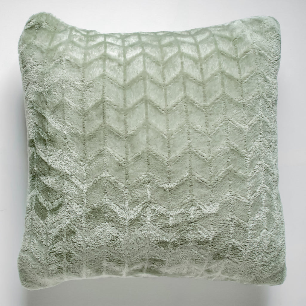 Coussin en peluche - Sauge