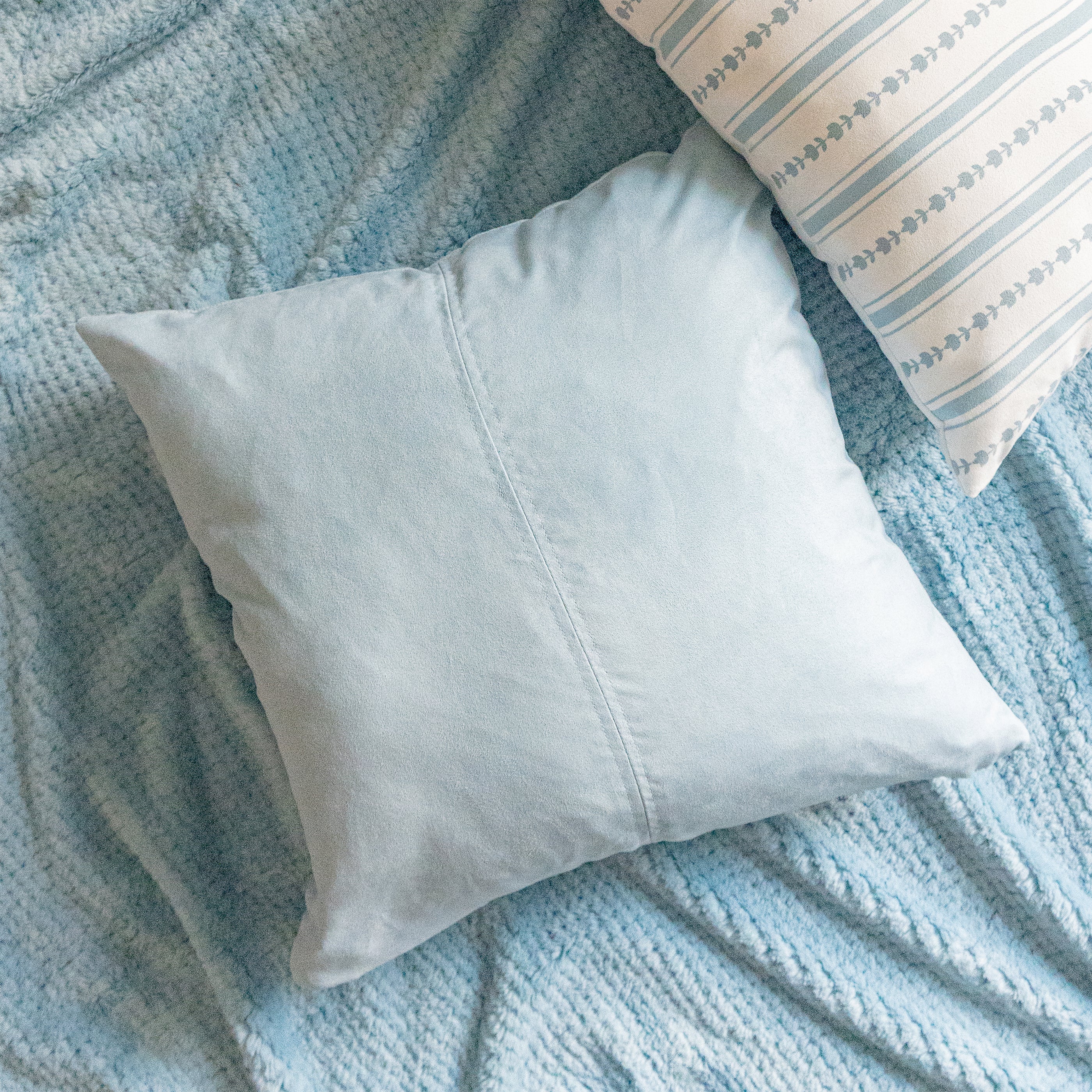 Coussin Kozy - Bleu mirage