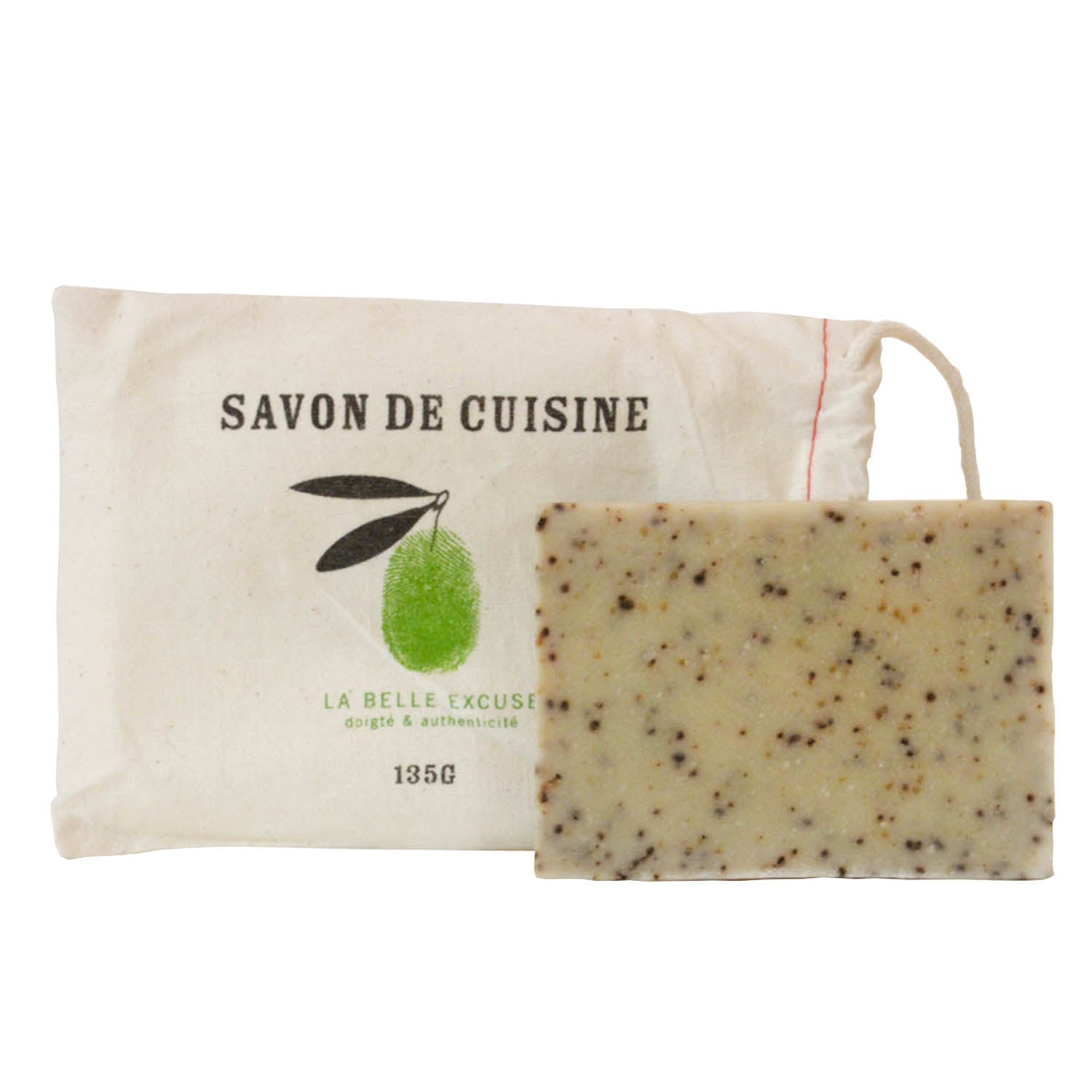 Gros savon de cuisine au romarin, citron & café