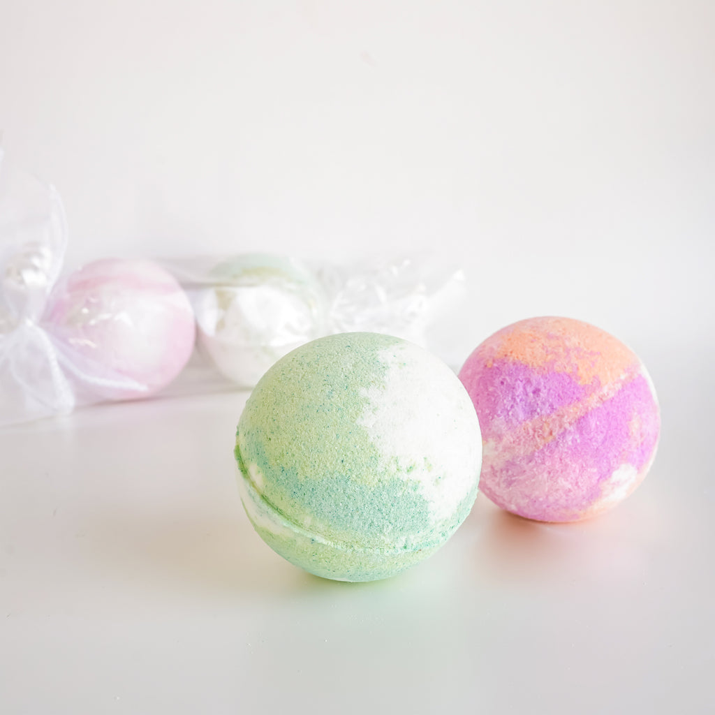 Bonbon bombes de bain - Thé blanc poire & hibiscus goyave